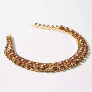 NWT Anthropologie Pearl Crown Headband
